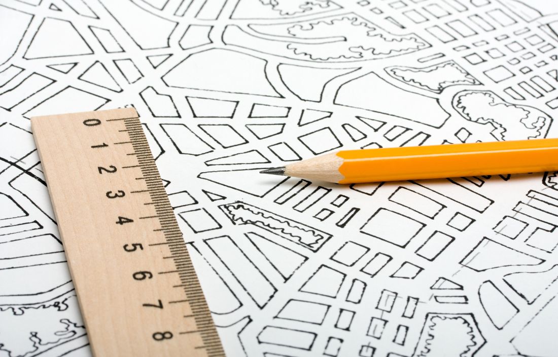pencil plan and ruler
